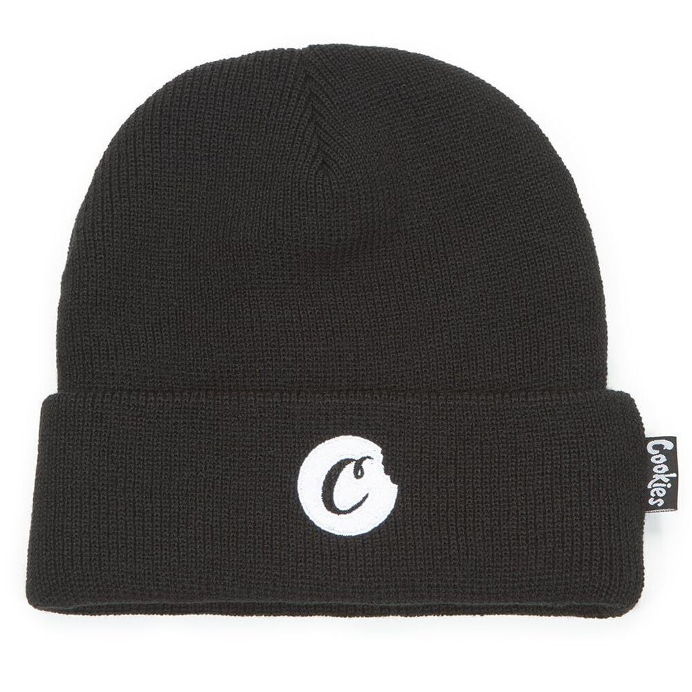8125 C-Bite Knit Beanie – Warm Winter Hat with Fold Over Cuff, Bold Logo